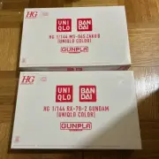 UNIQLO Limited HG 1/144 RX-78-2 GUNDAM & MS-06S ZAKU II 40th Anniversary - JAPAN