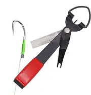 Ancsttu Fishing Clippers with Retractor | Stainless Steel Fishing Pliers Hook Removers | Non-Slip Pliers & Hook Removers, 4 in 1 Fly Tying Equipment, Hunting Products