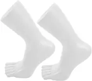 HEALEEP 1 Pair Foot Model Display Stand for Toe Socks and Stable Sock Mannequin Holder Left Right for Retail Store Showcase Lightweight Easy to Clean