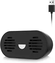 USB Computer Sperkers Mini Speaker Desktop Speaker with Colorful LED Light Compact Size Saving Space