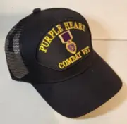 Purple Heart - Combat Vet "Mesh" Patch Cap "Semi-Custom"