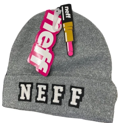 Neff Women's Hollie Grey Beanie Hat New With Tags
