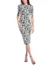 alice + olivia Delora Fitted Mini Dress 2 Black