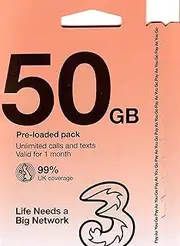 Europe & UK Travel SIM Card 30 Days - 50GB 5G High Speed Data in UK,12GB Roaming Data in 71 EU Countries, Unlimited Calls and Text in UK
