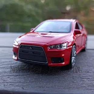 Mitsubishi Lancer EVO X 三菱EVOLUTION 進化末代 1:36模型車 大尾翼的LANCER