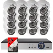 16 Channel High Definition Business Office CCTV Security Camera System 2TB HDD