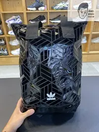 在飛比找Yahoo!奇摩拍賣優惠-【AND.】ADIDAS 防潑 後背包 手提包 兩用 亮面 