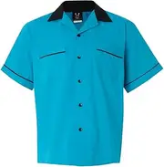 [Hilton] Men's Bowling Retro Gm Piping Legend Shirt