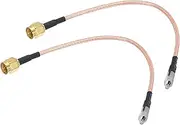 uxcell RG316 Coaxial Cables SMA Male to TS9 Female Low Loss Coaxial Cable 0.5FT Orange 2Pcs