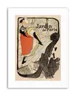 GARDENS PARIS JANE AVRIL TOULOUSE- LAUTREC FRANCE Poster Vintage Canvas art