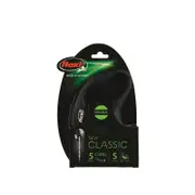 Flexi Retractable 5M Dog Lead Classic Cord Small Black
