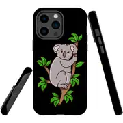 For iPhone 14 Pro Max Case Tough Protective Cover, Koala Illustration