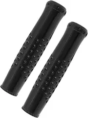 2 x Contour Dimple Grip Cover Grips for 3/4 Inch Handlebar Gym Finger Ribbed Black