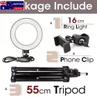 LED Photography Light Selfie Ring Light Lamp with Tripod for Phone Holder Stand