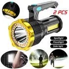 LED Handheld Spotlight Rechargeable Camping Hunting Flashlight Spot Torch Light