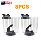 4X Replacement Parts 32oz Cups with Flip-Top To-Go-Lid FOR 600w/900w Blender AU