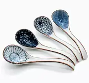 Asian Soup Spoon,Ceramic Ramen Spoons Japanese Style for Pho, Miso Soup, Dumplin