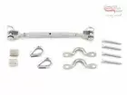 Stainless Steel Wire Rope DIY Balustrade 50qty Kits Jaw/Jaw 7x7 Swages Thimbles