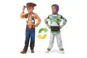 Disney Pixar Buzz To Woody Lightyear Deluxe Reversible Kids Costume 3-5yrs