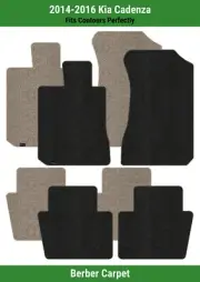 Lloyd Berber Front & Rear Row Carpet Mats for 2014-2016 Kia Cadenza (for: Kia)