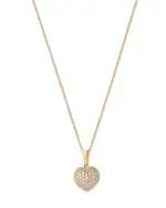 Bloomingdale's Fine Collection Diamond Pave Heart Pendant Necklace in 14K Yellow Gold, 0.40 tcw