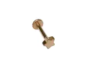 Blush & Co Tiny Star Flat Back Stud Earring - Rose Gold - Rose Gold