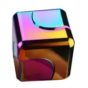 Square Magic Dice Metal Rotate Cube Fidget Spinner Antistress EDC Fingertip Toys