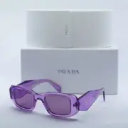 PRADA PR17WS 13R07Q Transparent Amethyst/Dark Violet Mirror Silver Int 49-20-...