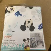 Lambs & Ivy Mickey Mouse Forever Fitted Crib Sheet Disney New Orig Pkg