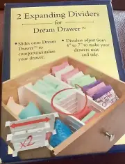 4-7" Expandable Divider Panels for Container Store Dream Drawer Organizers NEW!