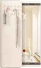 Full Length Mirror,2-in-1 Storage Wall Mounted Mirror with Slide Rail Wooden Frame,for Living Room or Dorm or Hotel(White,160x40cm)