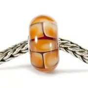 ORIGINAL TROLLBEADS -BROWN FUSION BEAD -NEW, UNUSED -RETIRED -REF: 69