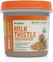 BareOrganics Milk Thistle Seed Powder, 8 Ounce