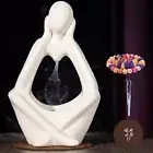 Incense Holder and Burner Abstract Figures Statues, with 200 Backflow Incense