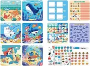 Acunny Paint with water books for watercolor, coloring book for them,Reusable painting watercolor magic doodle book | Educational Learning Water Coloring Kits