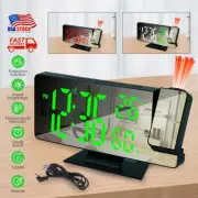 7.8" LED Projection Alarm Clock Digital Clock with 180° Projector Snooze Bedside