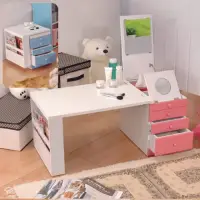 在飛比找momo購物網優惠-【C&B】第二代折疊和室掀鏡化妝書桌(三色可選)