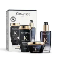 在飛比找誠品線上優惠-KERASTASE 卡詩 黑鑽極萃逆時奢華組(髮油100ml