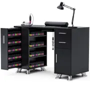Advwin Manicure Table with Dust Collector Black