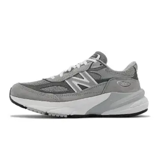 【NEW BALANCE】休閒鞋 990 V6 D 寬楦 女鞋 灰 銀 美製 麂皮 復古 拼接 NB 紐巴倫(W990GL6-D)