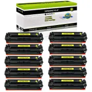 10 PACK High Yield CF402X 201X Yellow Toner Fit for HP LaserJet M277n M252 M252n