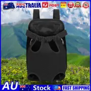 Cat Carrying Bag Breathable Mesh Pet Dog Backpack for Small Dogs Cats (Black S)