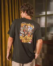 [The Mad Hueys] The Mad Hueys Men's Disco Biccies Oversized T-Shirt in Vintage Black Size XL XL Vintage Black