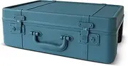 Household Tool Boxes Portable Toolbox Organizer Retro Large Storage Box Household Suitcase Briefcase Plastic Large-Capacity Toolbox for Craft Storage Tool Boxes Craftsman
