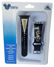 DISNEY PARKS 2023 Mickey & Minnie Black Apple Watch Band LARGE 42, 44, 45mm