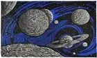 3D Galactic Space Tapestry Glow in the Dark Black Light Art Outer Space Galaxy