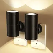 Night Light Plug in to Wall 2-Pack Dimmable LED Night Light with Dusk to Dawn...