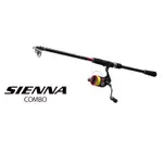 SHIMANO SIENNA COMBO SN捲線器釣竿組 振出竿+紡車捲含尼龍線、竿袋 方便攜帶 萬用小繼竿