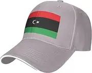 [SSIULUS] Libyan Flag Casquette Cap Hats,Trucker,Baseball Cap with Snapback,Perfect for Summer,Golf