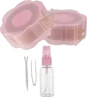 FRCOLOR Lace Invisible Double Eyelid Tapes Single- Sided Lace Mesh Breathable No Trace Waterproof Invisible Double Eyelid Tape Stickers Pink